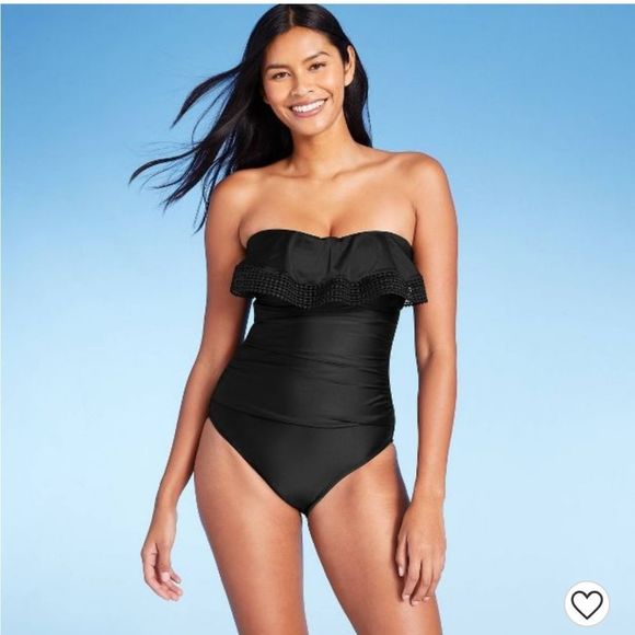 Kona Sol Crochet Flounce Swimsuit - Picture 12 of 14